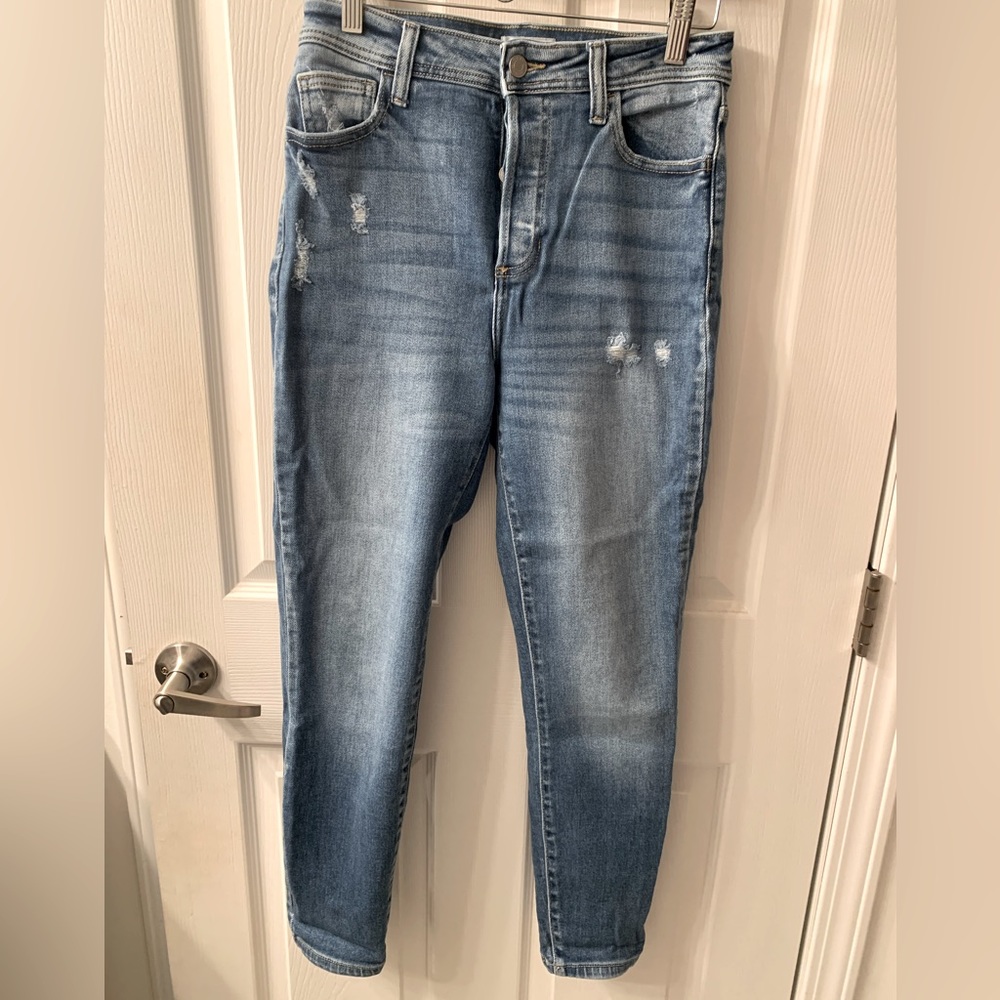 Cello Button Fly Skinny Jeans